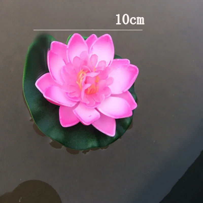 Имитация лотоса 2 слоя лепестков плавающий искусственный цветок орнамент для