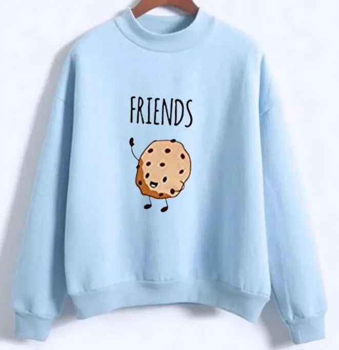 13 Ladies Fleece Pullover Sister Hoddy Hoodies Best Friend Tops Long Sleeve Sweatshirt for Women - Цвет: 13