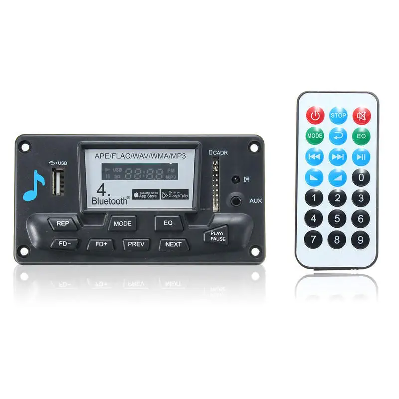 Цифровой декодер доска светодиодный Bluetooth 4 0 ape flac WAV WMA MP3 Smart Управление 12 V |