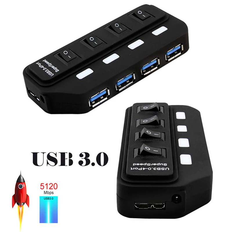

Разветвитель USB usb-хаб/3,0, 4/7 портов, 5 Гбит/с