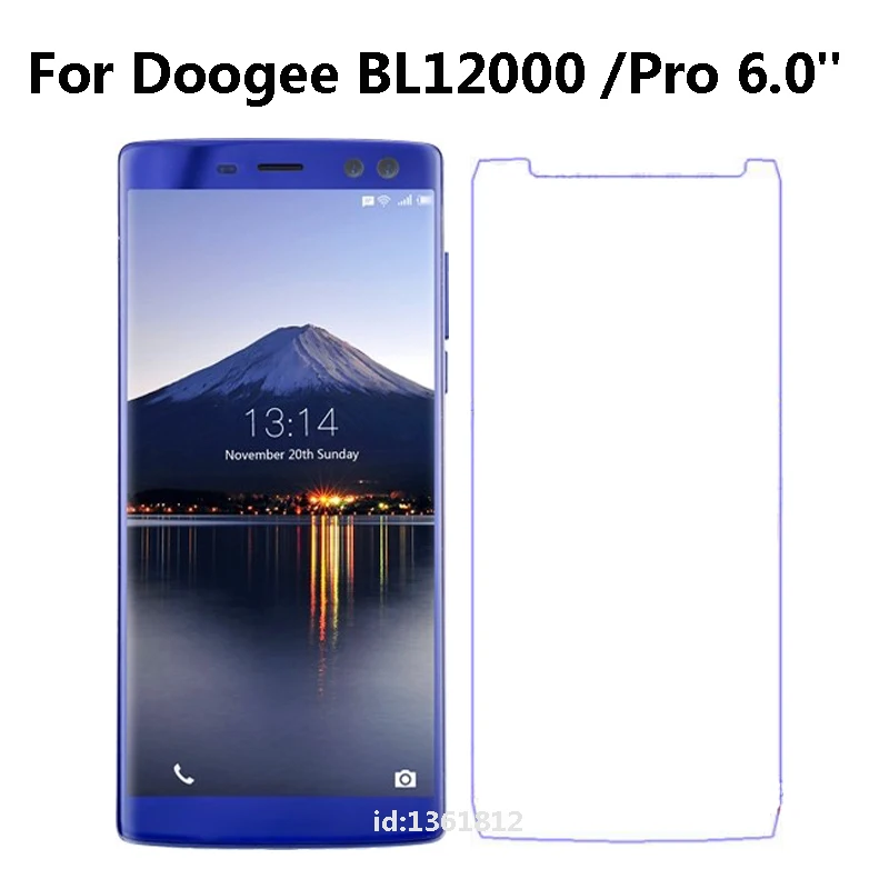 Закаленное стекло Для doogee bl12000 pro защита экрана от царапин 9H 2.5D тонкая передняя