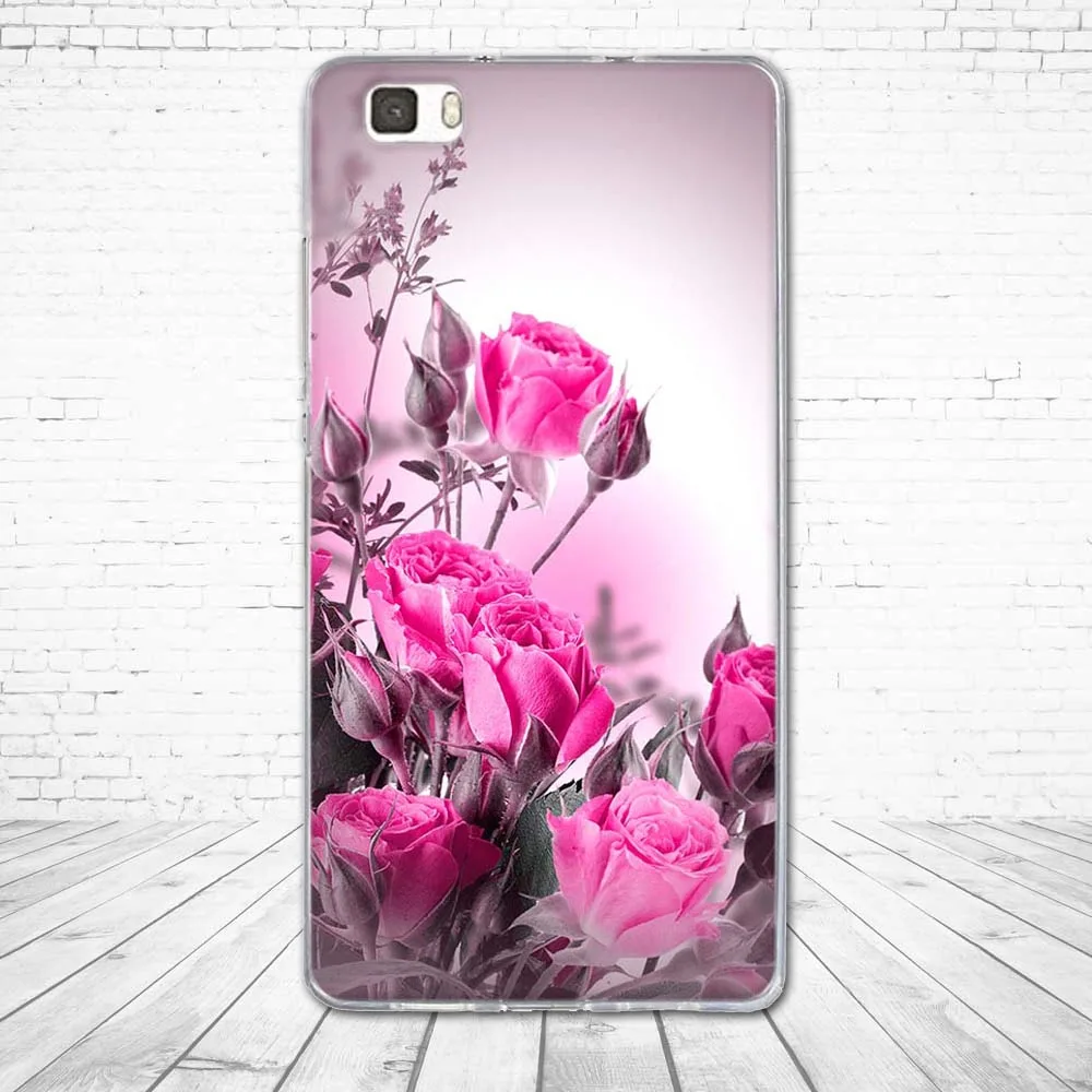 Чехол для Huawei P8 Lite Мягкая силиконовая задняя крышка из ТПУ с 3D рисунком чехол Ascend