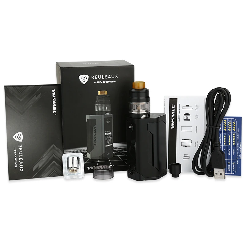 Оригинал WISMEC рел RX GEN3 электронная сигарета комплект 300 Вт Выход Gnome танк