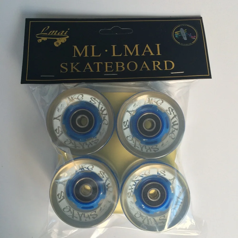 4 шт. светодиодные колеса для скейтборда 22 дюйма 60 х45 мм|skateboard skate|fish boardfish skate board |