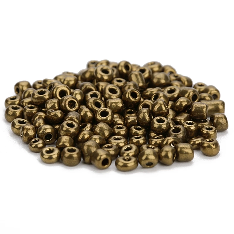

500pcs/lot Dark color czech glass seed beads women bracelet necklace making material 4mm dia seedbead spacer beads for jewelry