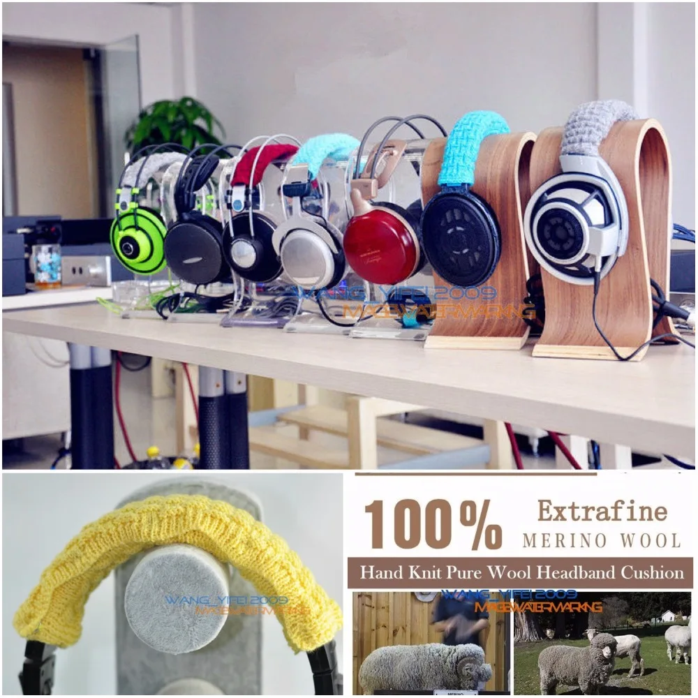 Повязка на голову ExtraFine из чистой шерсти подушечки для наушников SENNHEISER HD280 Pro HD281