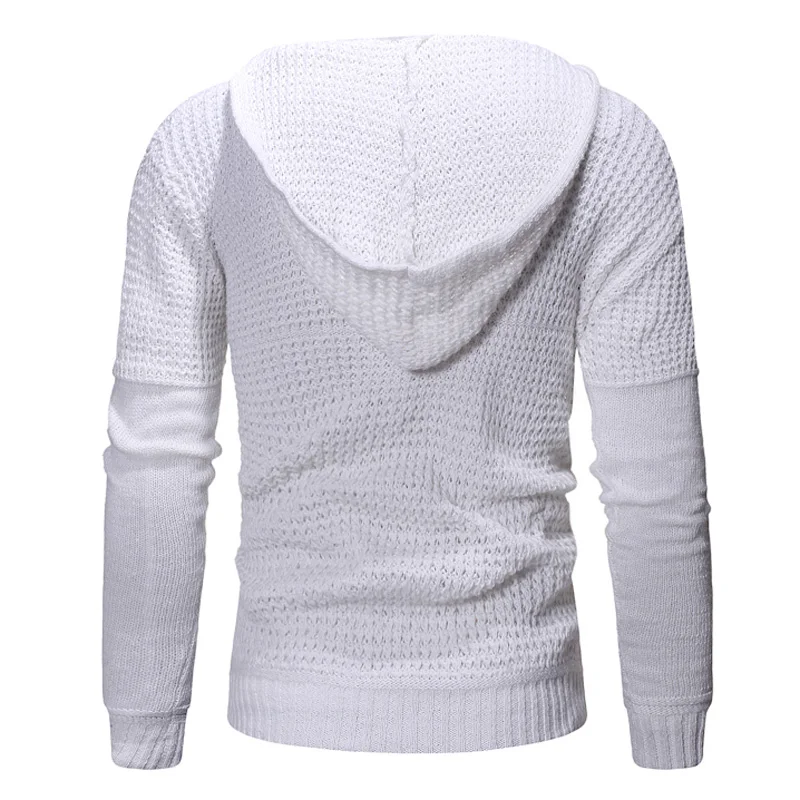 

iSurvivor 2021 Men Hooded Sweaters Pullovers Hombre Male Causal Fashion Slim Fit Large Size Knitted Sweaters Knitwear Outwear