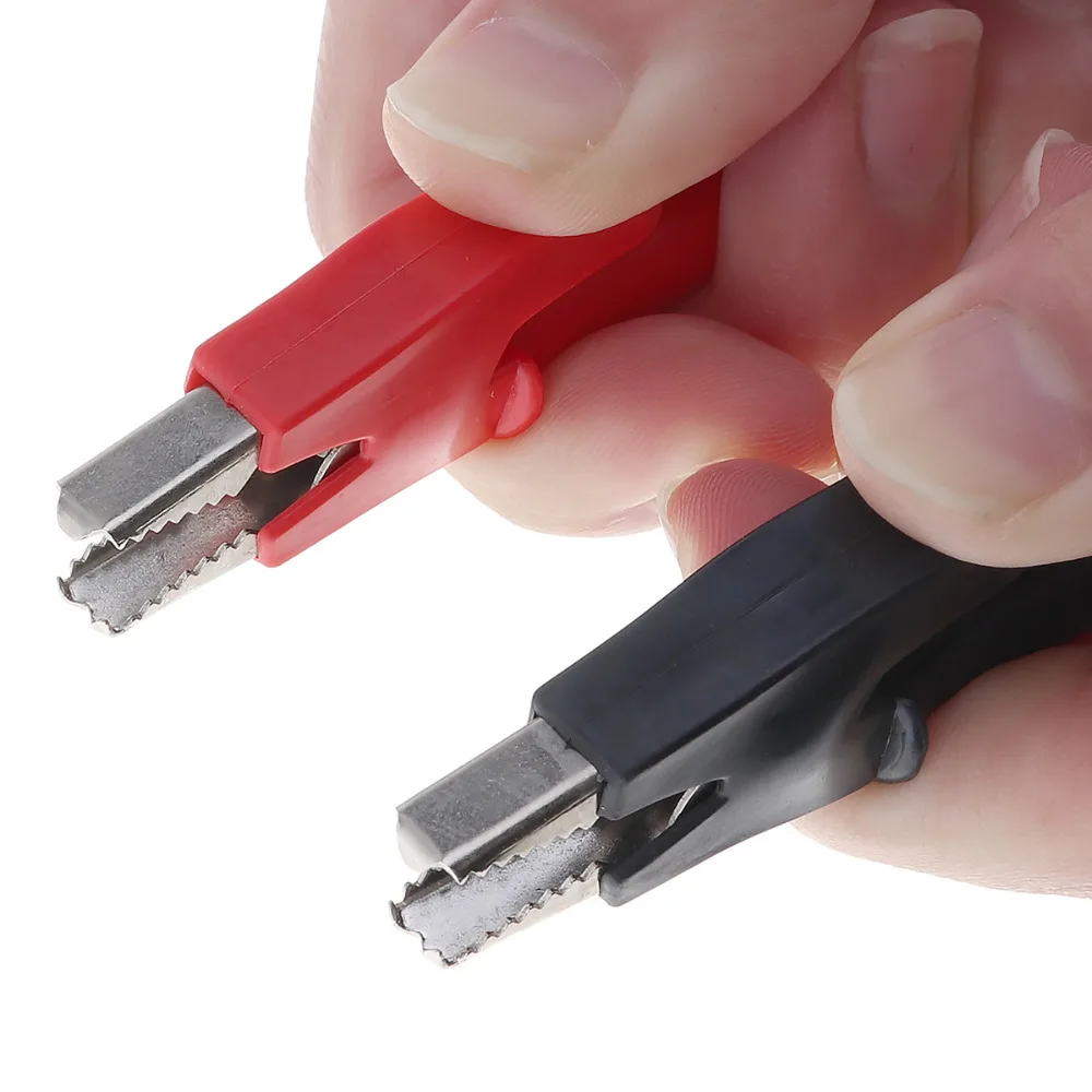 Съемные зажимы типа Аллигатор 2 шт./лот разъем U 4 мм Тестовый Кабель провод для