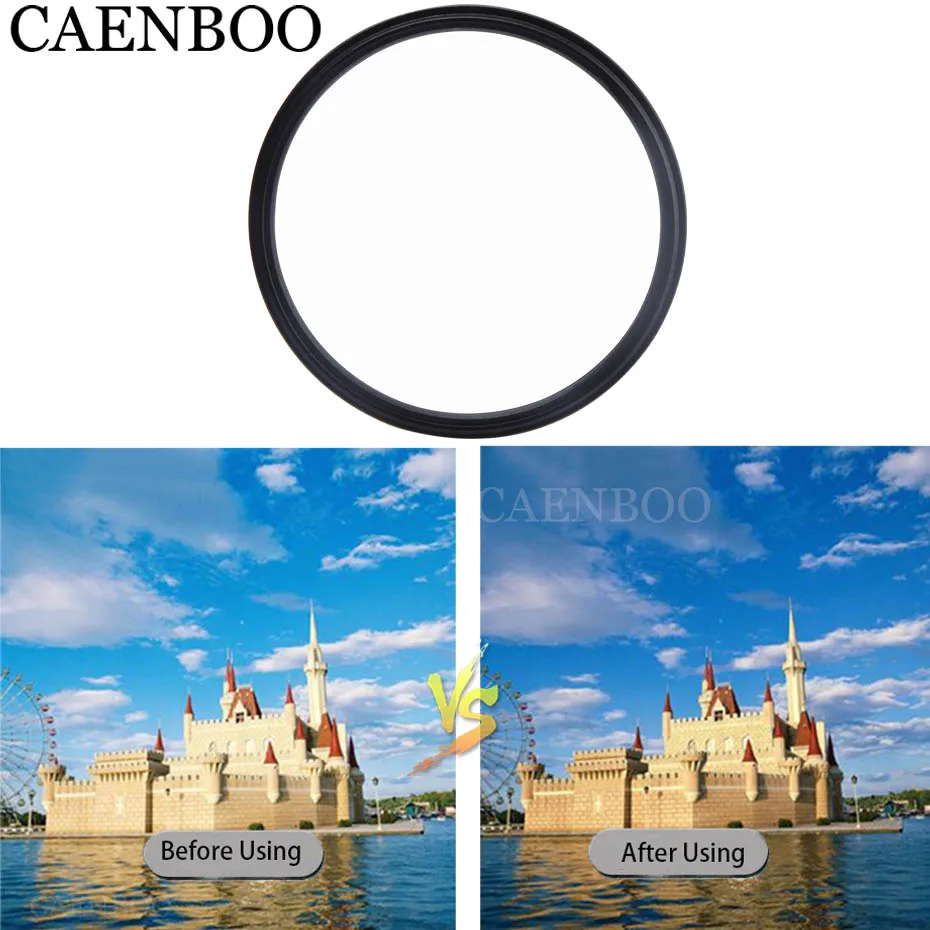 Фильтры CAENBOO Yi 4K + II для XiaoMi 4K/II/Lite/+ Plus красное кольцо крышка Комплект фильтров