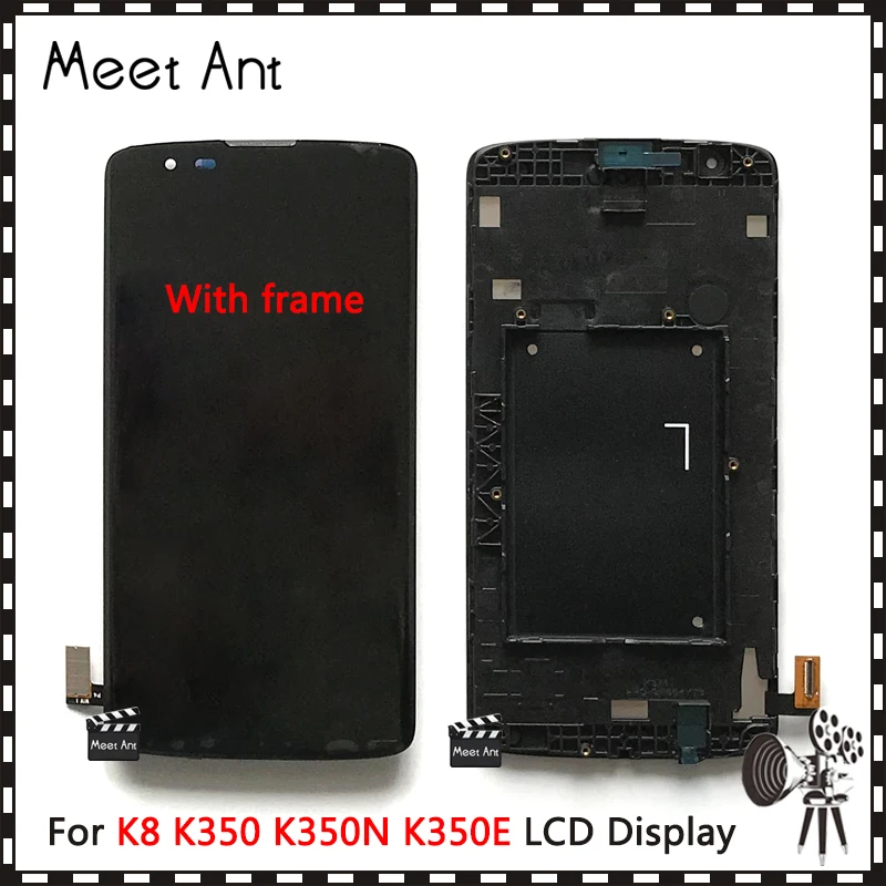 

High Quality 5.0'' For LG K8 K350 K350N K350E K350DS LCD Display Screen With Touch Screen Digitizer Assembly