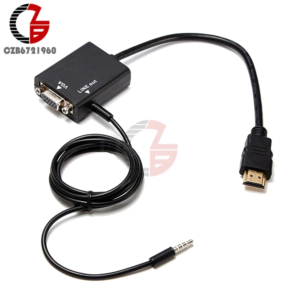 HD 1080P HDMI в VGA мультидисплей видео конвертер адаптер кабель для ПК DVD HDTV|multi display|multi