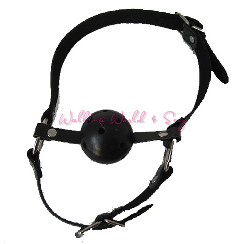 Эротические игрушки из искусственной кожи с открытым ртом и шариком бандаж для