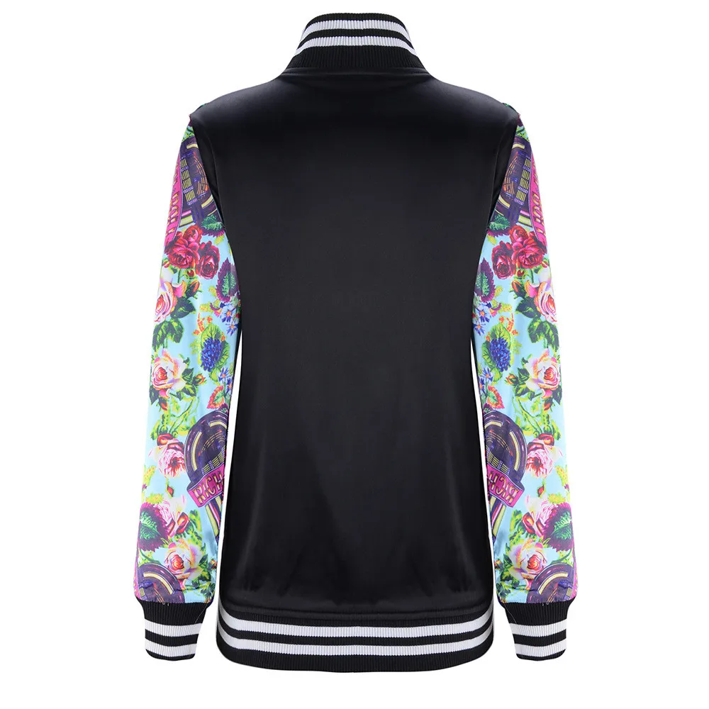 Chamsgend женская спортивная куртка сшитая с принтом для пробежки плюс размер