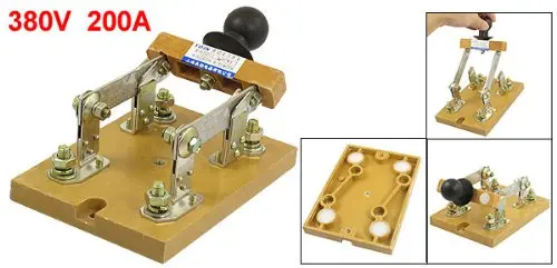 

HD11-200/28 380V 200A Double Pole Electric Brake Safety Knife Switch DPST