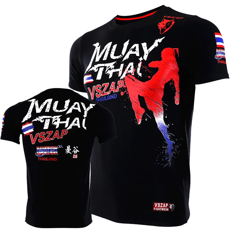 

Футболки VSZAP MuayThai Бангкок 2,0 года, свитер для занятий ММА, фитнесом, трикотажные изделия для бокса, муай тай, трикотажные изделия для ММА
