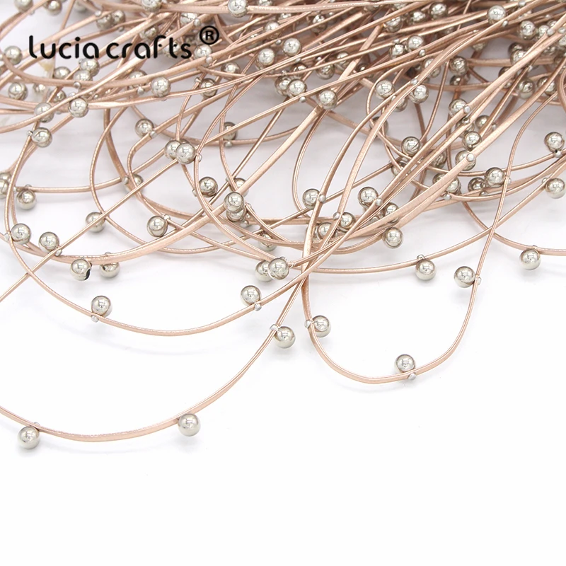 Lucia crafts 2y/lot 2 мм золото/серебро Graland кожаный шнур фурнитура веревка с бусины Сделай Сам ручной работы материалы для одежды I1103