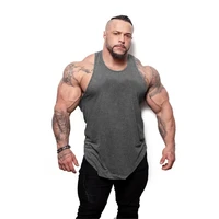 new summer bodybuilding cotton tank tops gyms fitness vest male sleeveless sling shirt undershirt mens sporting brand clothing