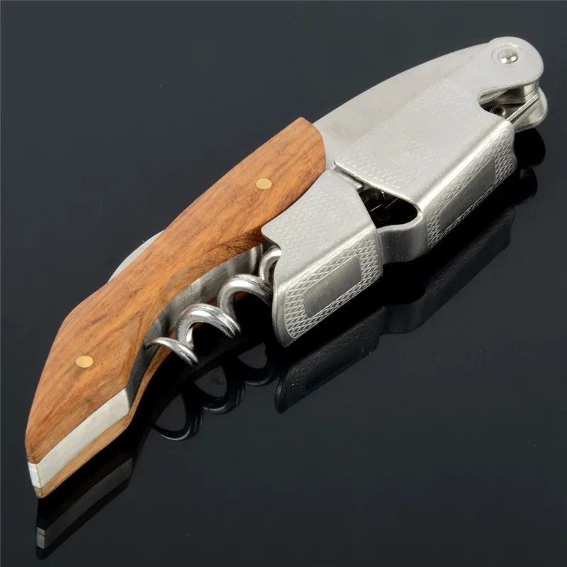 

Bottle Corkscrew Opener Wood Handle Professional Wine Screw Corkscrew Opener Household Accessories