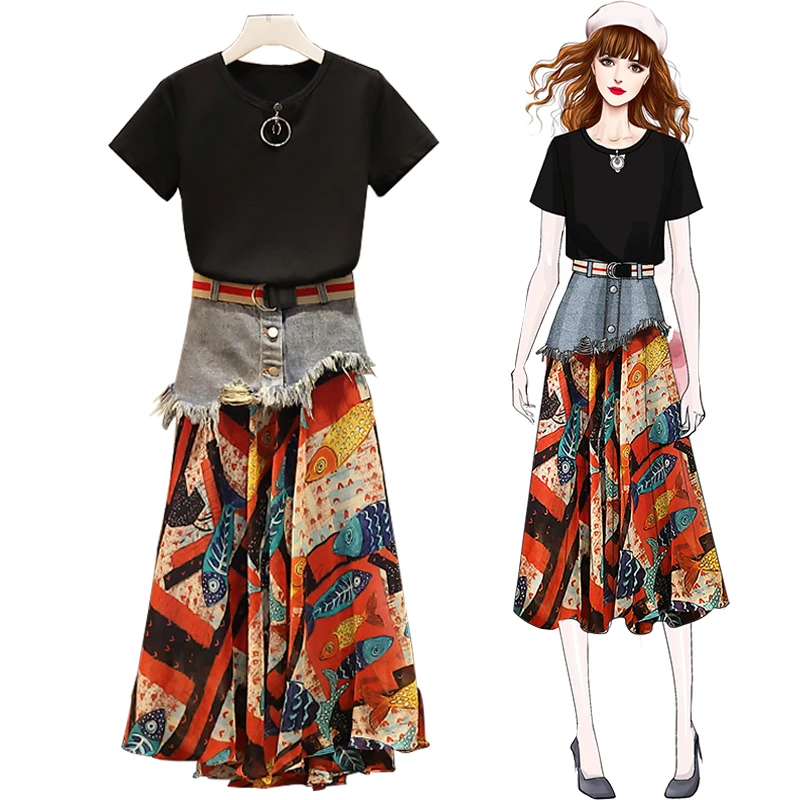 Женский комплект из двух предметов Trytree повседневный однотонный топ с кулоном и