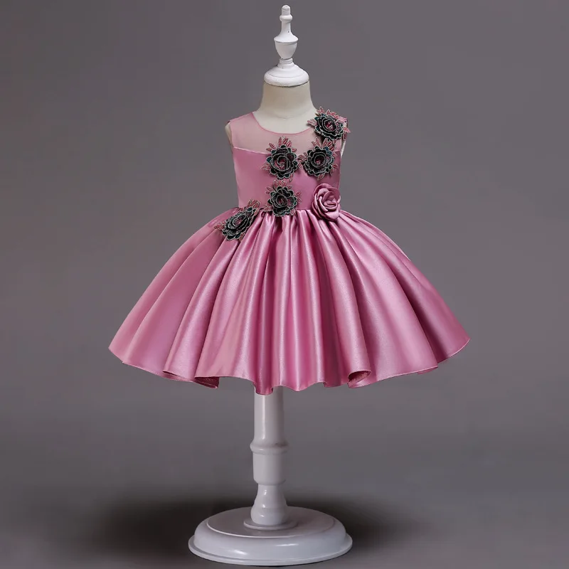 Детское кружевное платье принцессы милое для девочек элегантная одежда малышей