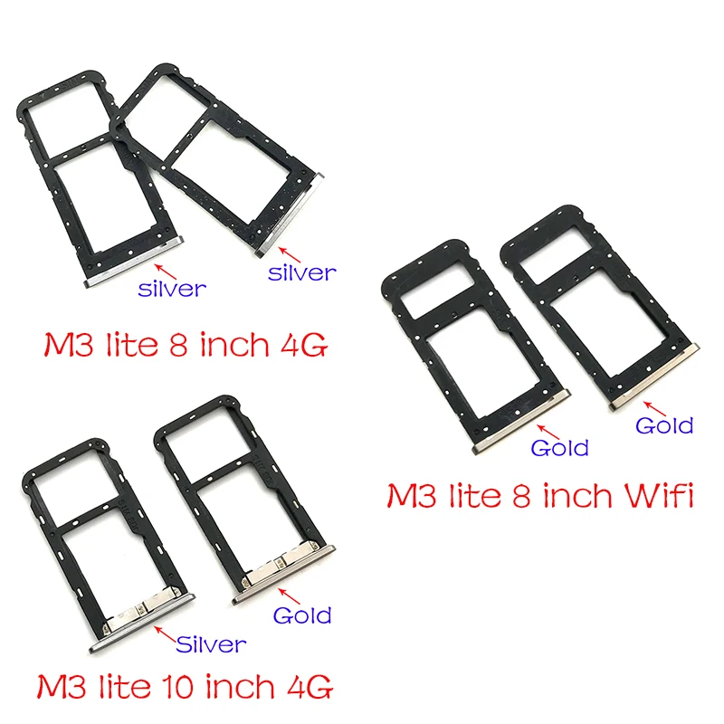 

Micro Nano SIM Card Holder Tray Slot Holder Adapter Socket For Huawei MediaPad M3 Lite 10 inch / 8.0 inch