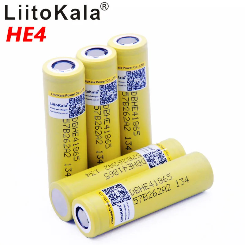 Аккумуляторная литий-ионная батарея LiitoKala HE4 18650 3 6 В 2500 мА · ч | Электроника