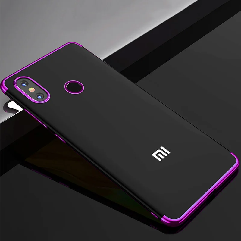 Purple ТПУ для телефона с покрытием Чехлы для Xiao mi Red mi K20 Pro 7 Note 7 6 5 Pro 6A 6 Pro Xiaomi mi 9 SE A2 8 Lite защитная задняя крышка Capas - Color: Purple