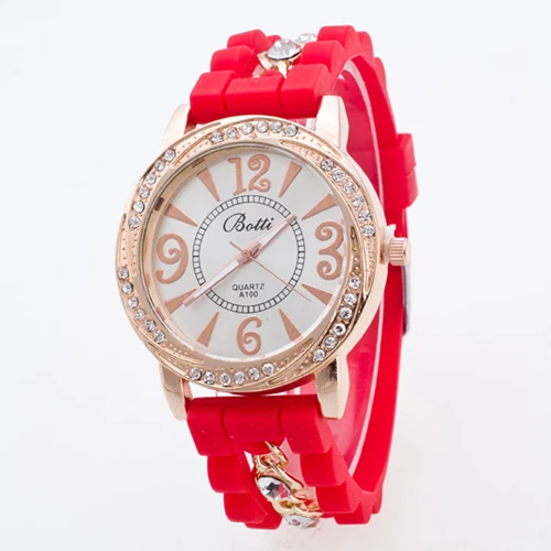 2017 Женские Часы женщины Одеваются часы люксовый бренд силиконовые Наручные