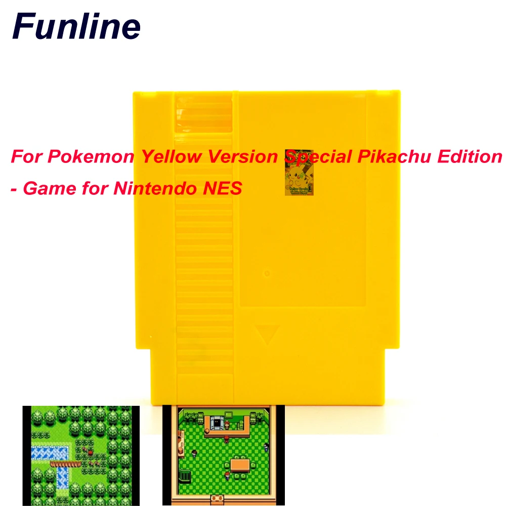 Для Poke mon желтая версия специально для Pika-chu Edition-игра для nintendo NES