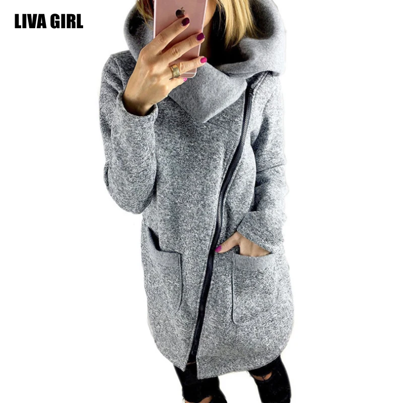ЛИВА девушка модные женские туфли осенняя одежда теплая флисовая куртка косые