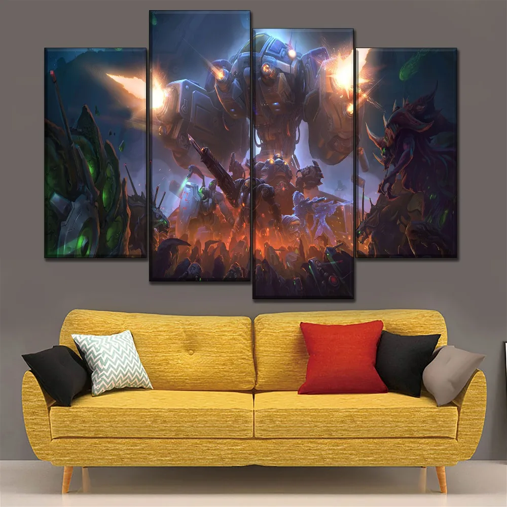 Модульная картина 3 предмета игра "Heroes of the Storm" Современный Гостиная Wall Art