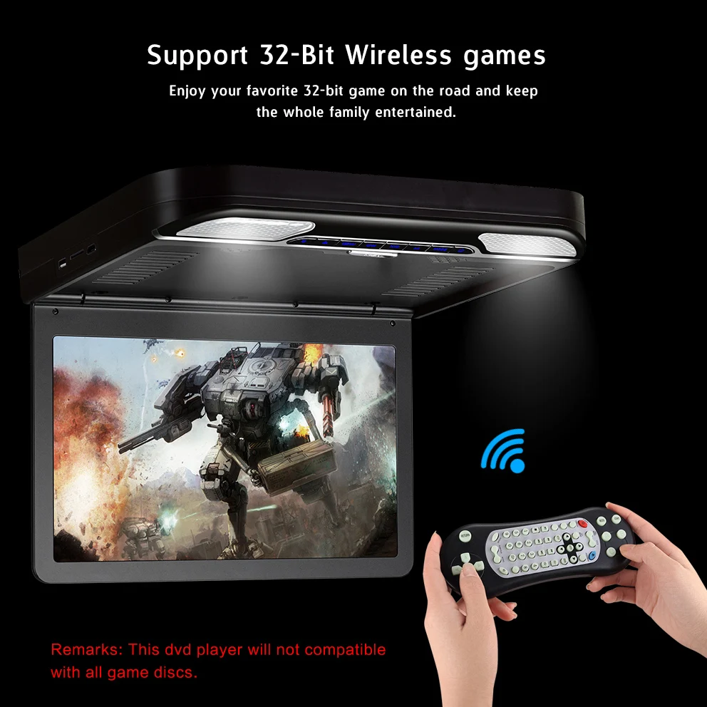 13 3 дюймовый FHD 1080P IPS цифровой экран автомобильный монитор с креплением на крыше DVD