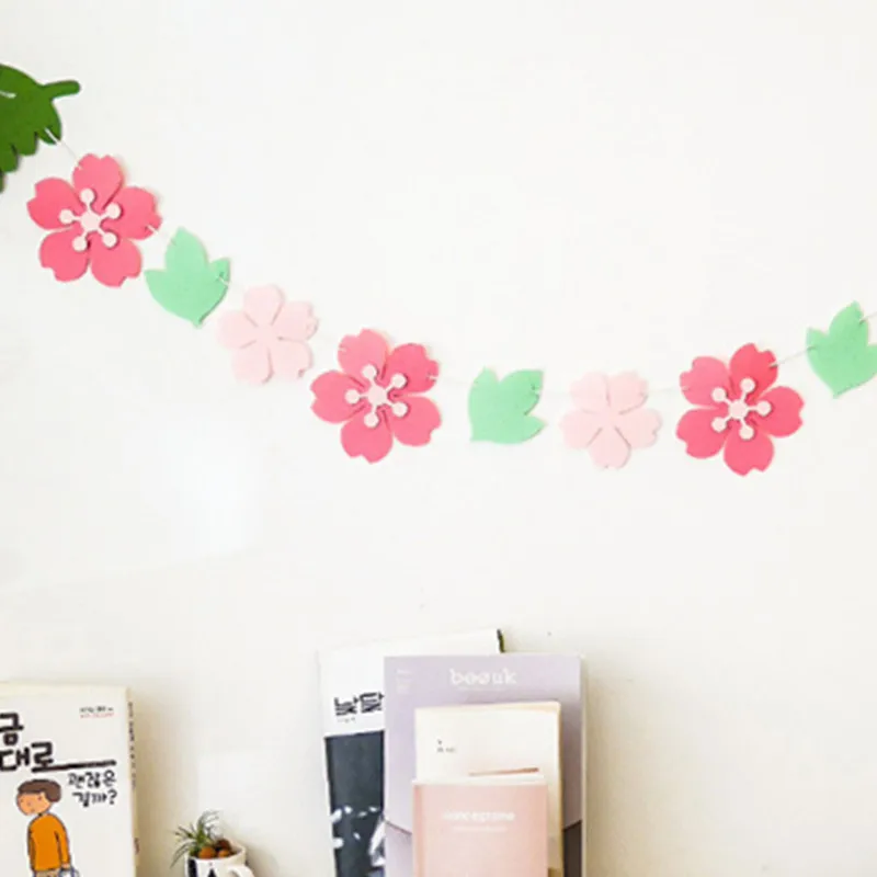 3 м розовый цветок вишни баннер для свадьбы домашний декор висячий флаг украшение