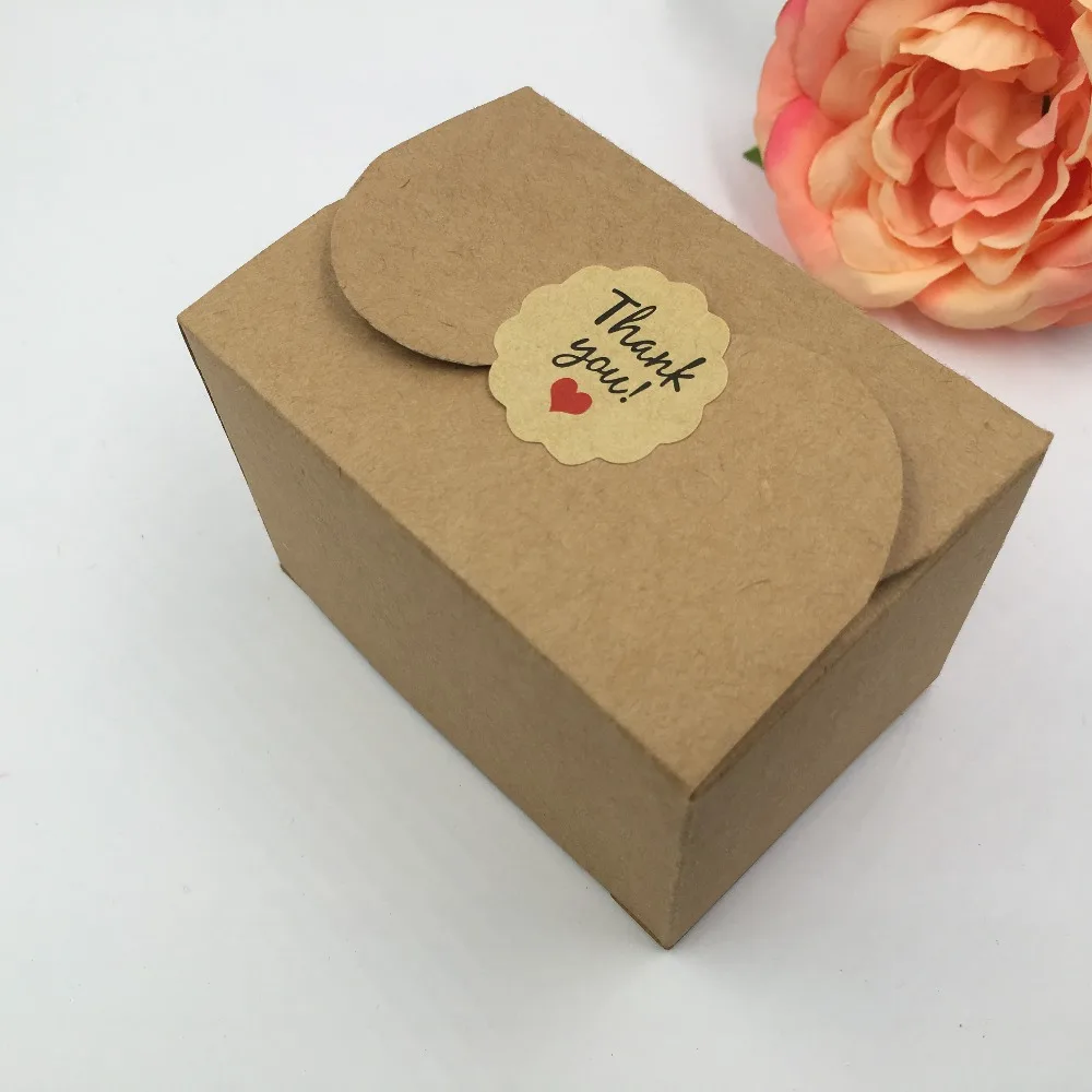 Коричневая бумажная коробка 50 шт./лот подарочные коробки для вечерние Ринок