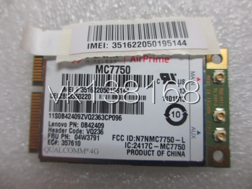 Беспроводной широкополосный модуль AirPrime MC7750 4G LTE HSPA + Wwan для Thinkpad 04W3791|wwan card|wwan module4g
