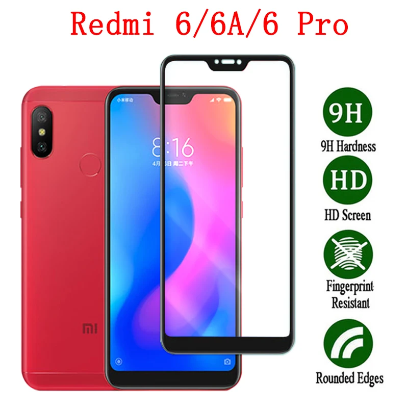 Защитная пленка для экрана xiaomi redmi 6 6a glass pro ksiomi readmi 6pro закаленное стекло tremp glas a6 a