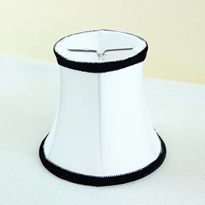 Современные световые лампы с тканевые абажуры люстра мини белый абажур для зажим