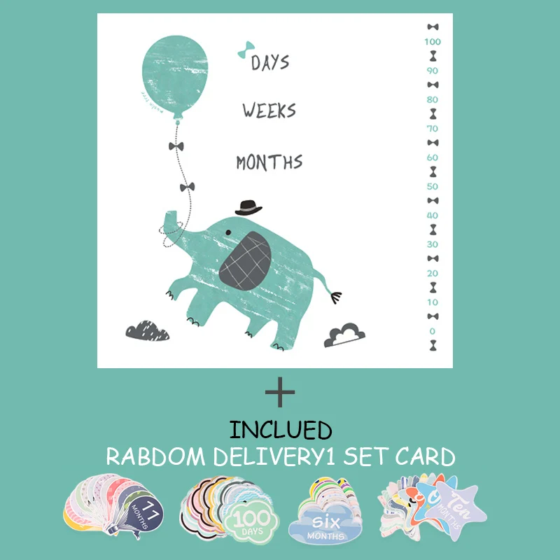 1 blanket 1 card Детское одеяло Muslinlife с рисунком для новорожденных; детское одеяло для пеленания; супер мягкое муслиновое детское одеяло для фотосессии - Цвет: 1 blanket 1 card