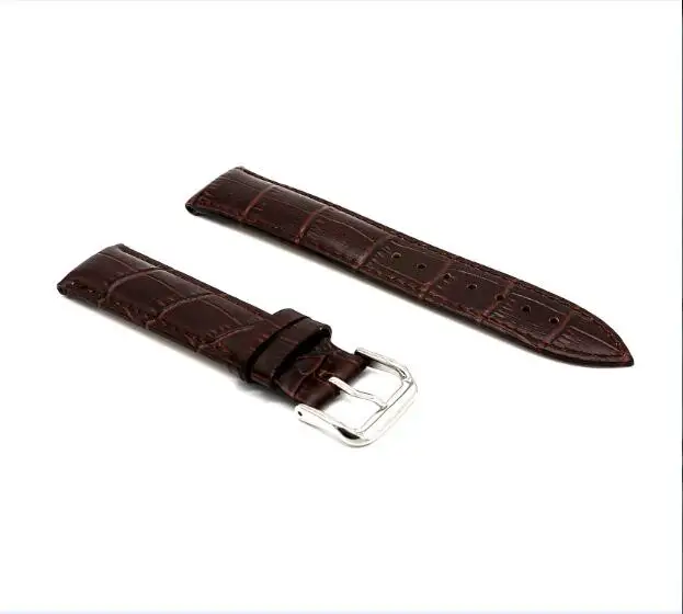 Ремешок из натуральной кожи для мужчин и женщин для часов lv, часы Casio Cartier dw tissot Omega Longines на липучке, Apple, samsung, moto, LG, ASUS, ремешок для часов - Цвет ремешка: Dark brown