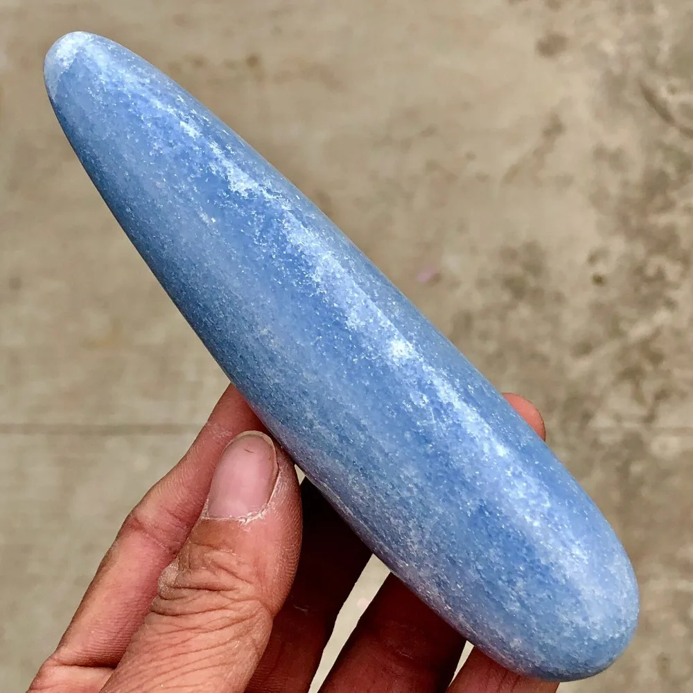 

165G Natural Quartz beauty celestite crystal massage stick Healing, gift