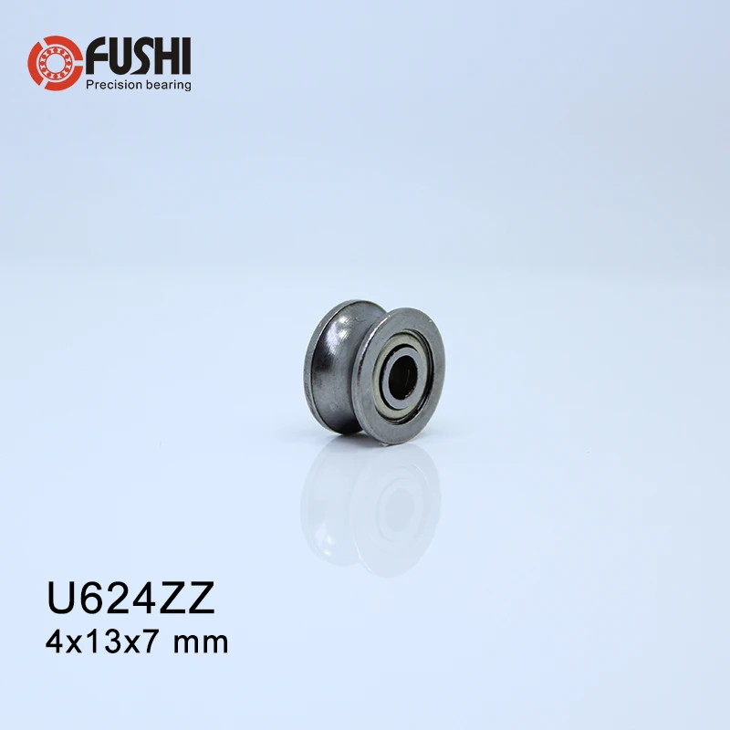 Высокоуглеродистая сталь U624ZZ (20 шт.) U Groove герметичный шариковый подшипник 624UU