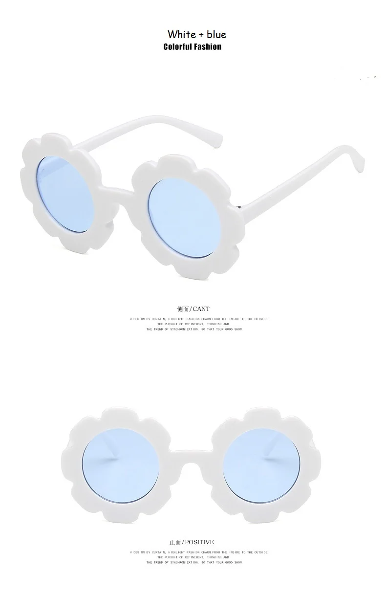 

2019 NEW arrived Sun Flower Round Cute kids sunglasses UV400 Boy&girl Lovely baby glasses Children Oculos de sol