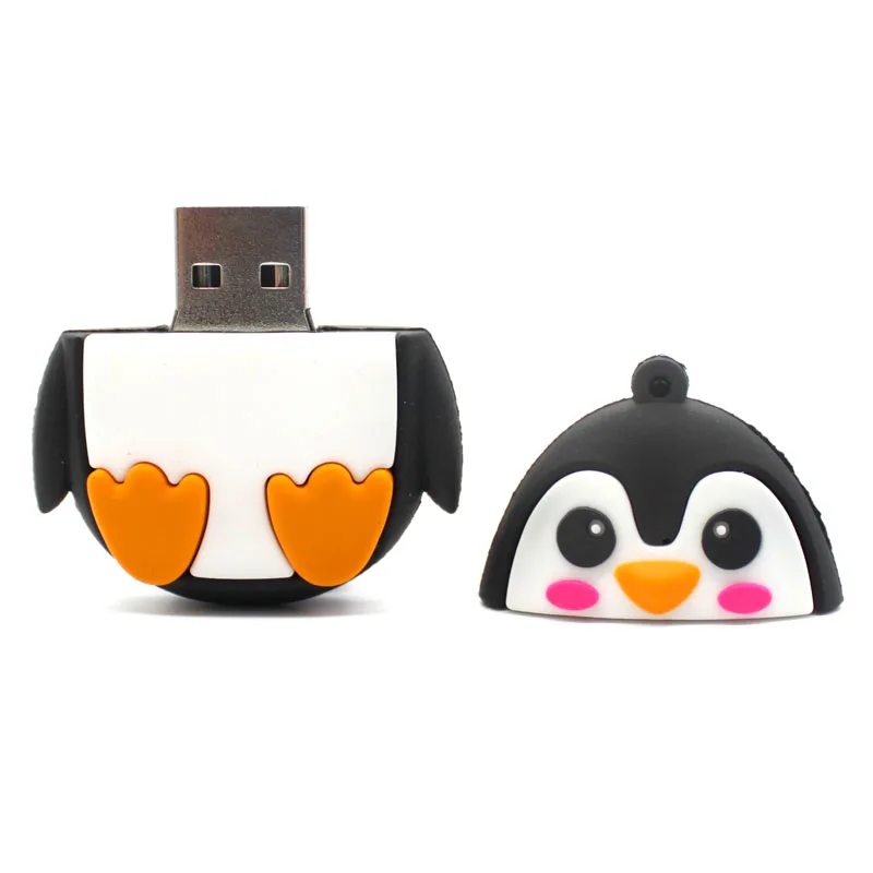 Мультяшный USB флеш-накопитель, 64 ГБ, флешка в виде животных, персональный флеш-накопитель на 32 ГБ, 4 ГБ, 8 ГБ, 16 ГБ, карта памяти, флэш-диск, подарок для детей