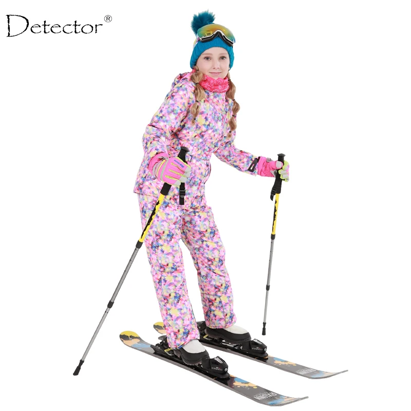 Бесплатная доставка комплект зимней уличной детской одежды ветрозащитная