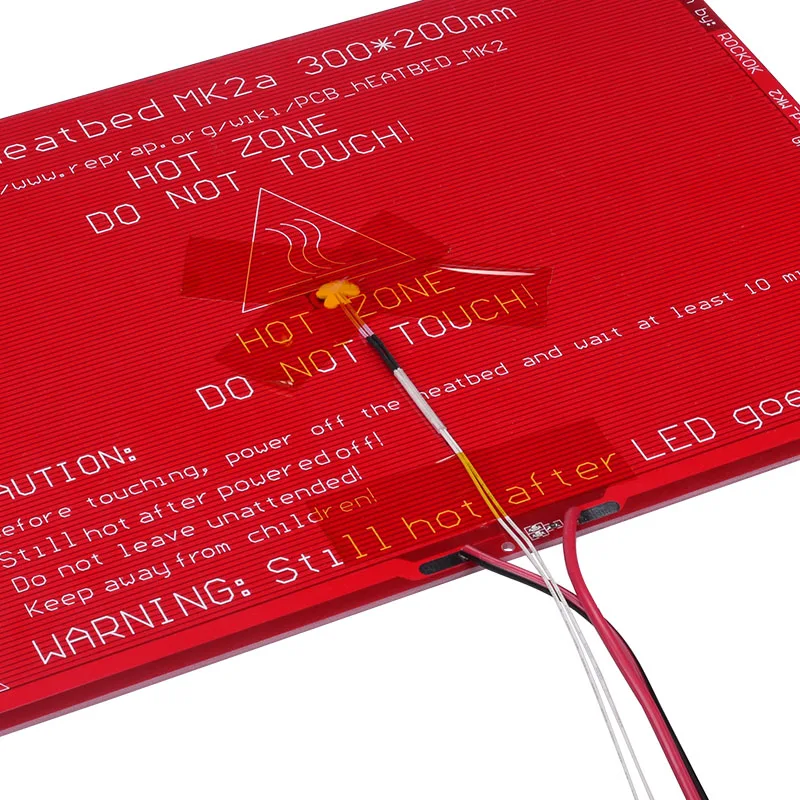MK2A 300*200*2 0 мм RepRap RAMPS 1 4 тепловой стол со светодиодным резистором и кабелем для 3D
