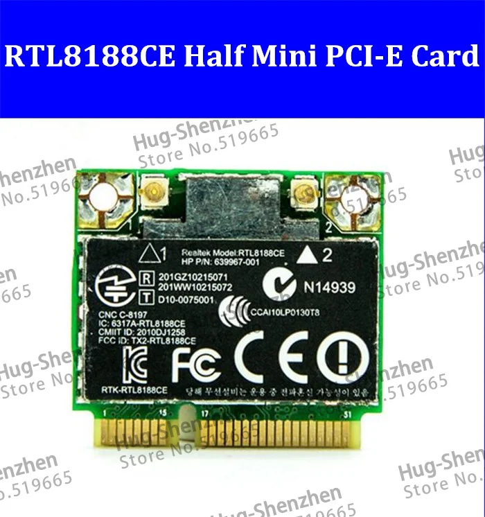 Высокое качество RTL8188CE Half Mini PCI E беспроводная карта для HP Pavilion wireless N WiFi 802 11 b/g/n 640926