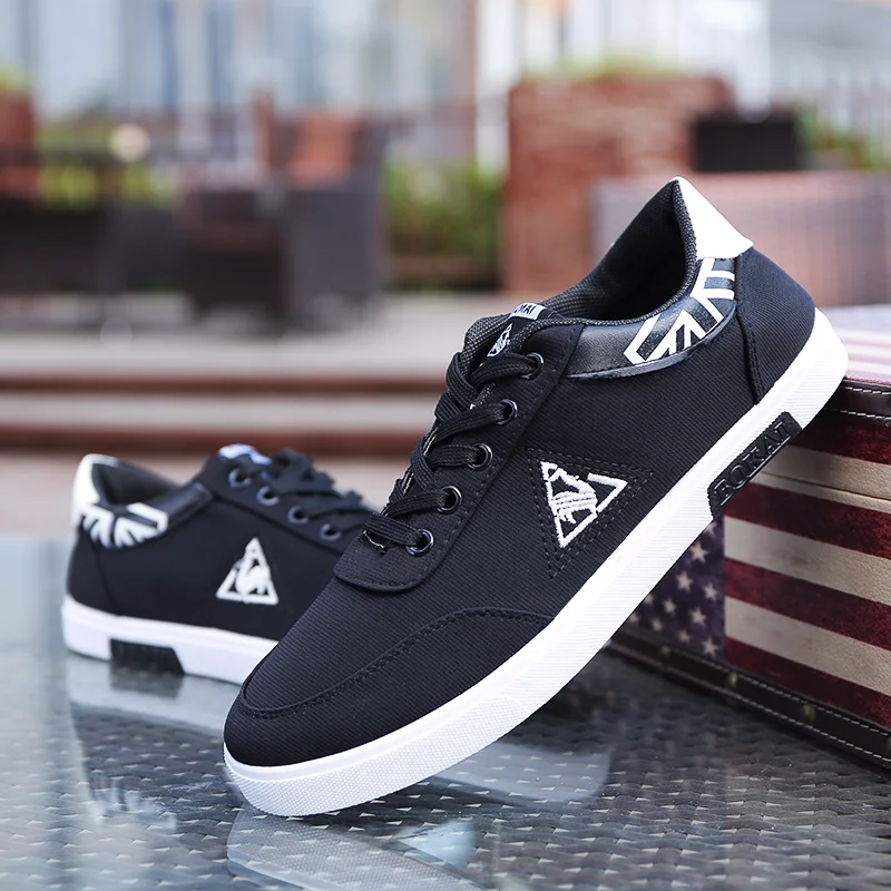 2018 New Spring Summer Men Shoe Breathable Casual Shoes Mens Canvas for Lace-Up Fashion Flat Male | Обувь