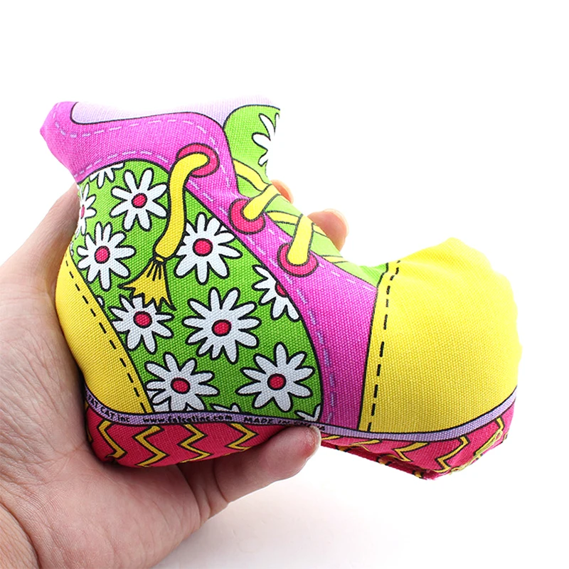 America Brand Safe and nontoxic Pet toys shoe squeeze toy sound dog strong canvas bite resistant Toys For Dogs 14cm*6cm*11cm | Дом и сад