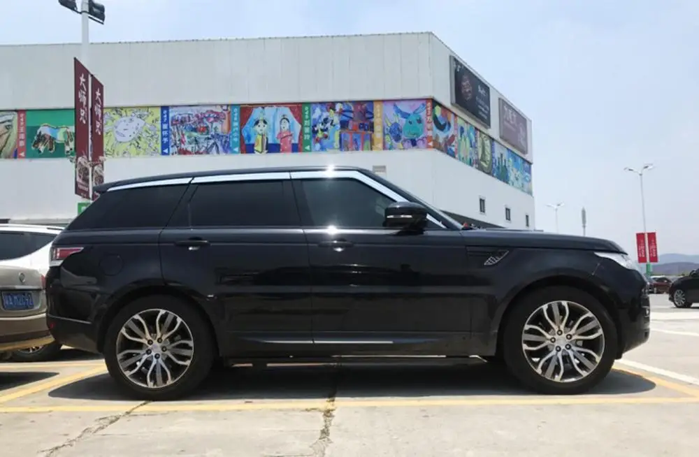 Козырёк на окно из АБС пластика для LAND ROVER Range Rover Sport 2014 2015 2016 2019|Хромирование| |