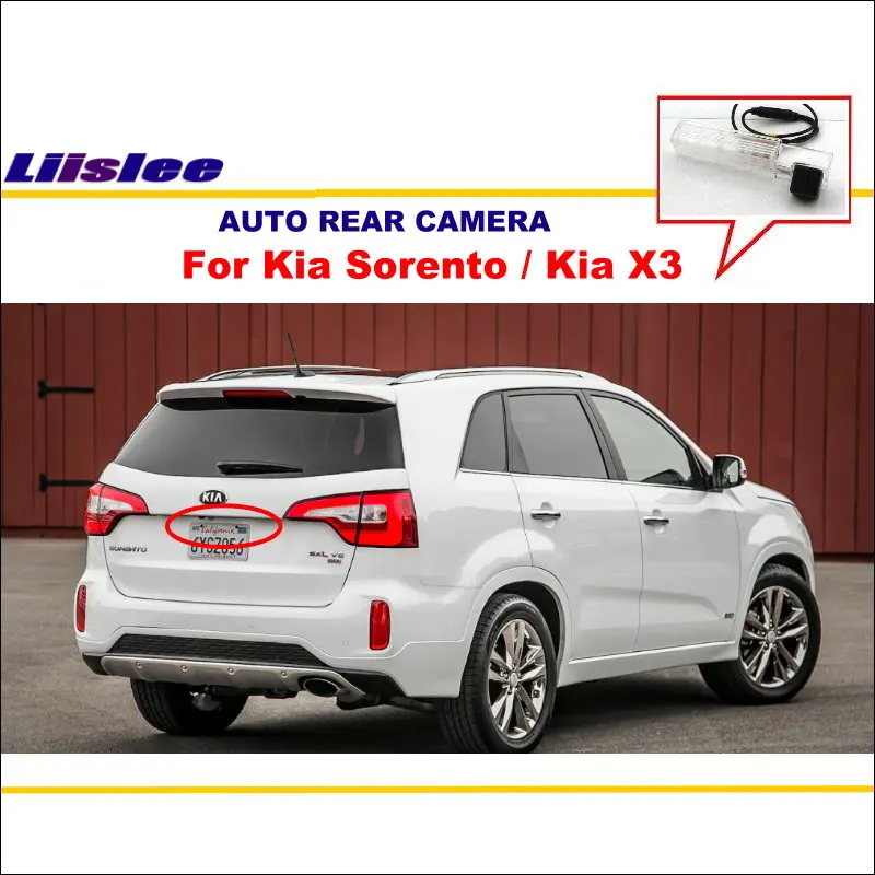 Камера заднего вида Liislee для Kia Sorento X3 2018 камера парковки HD CCD светильник номерного